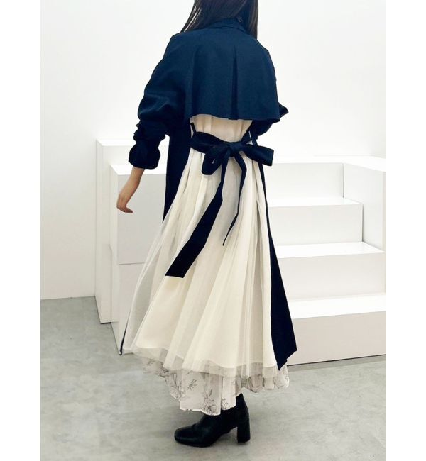 MERCURYDUO「バックチュールトレンチコート」|トレンチコート|