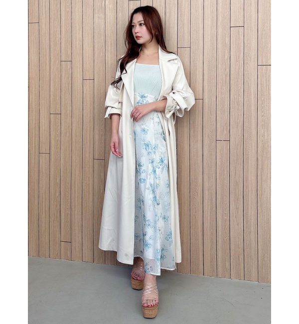 MERCURYDUO「バックチュールトレンチコート」|トレンチコート|