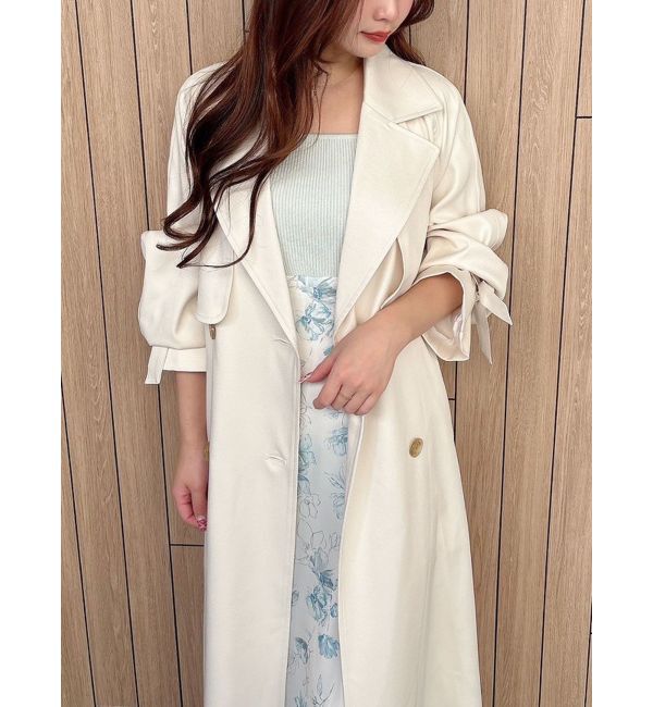 MERCURYDUO「バックチュールトレンチコート」|トレンチコート|