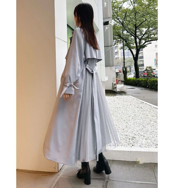 MERCURYDUO「バックチュールトレンチコート」|トレンチコート|