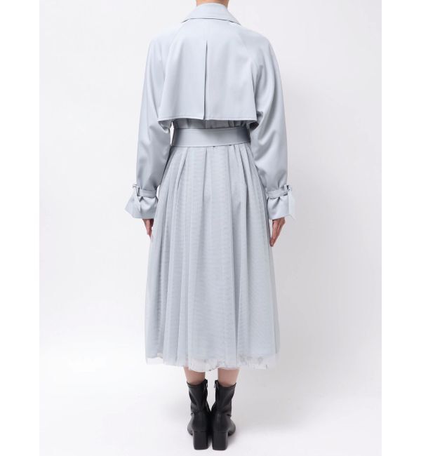 MERCURYDUO「バックチュールトレンチコート」|トレンチコート|