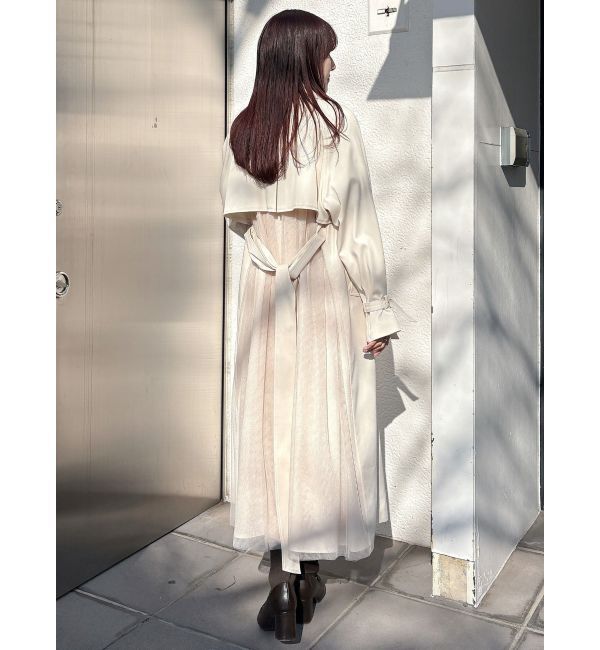 MERCURYDUO「バックチュールトレンチコート」|トレンチコート|