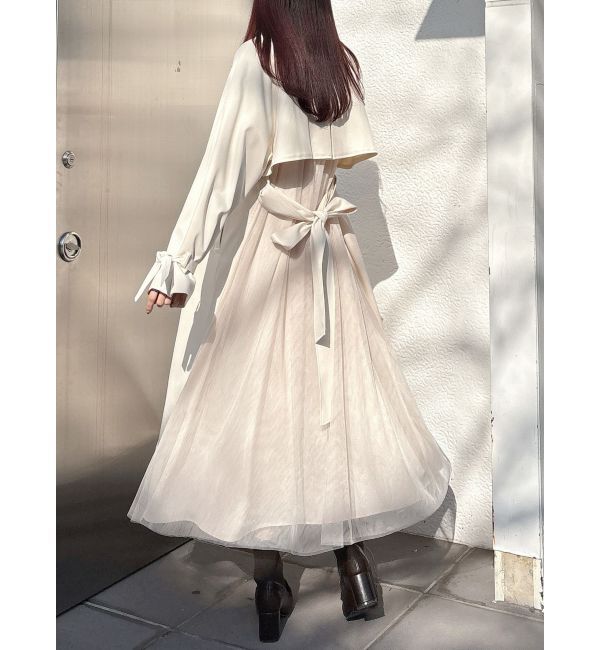 MERCURYDUO「バックチュールトレンチコート」|トレンチコート|