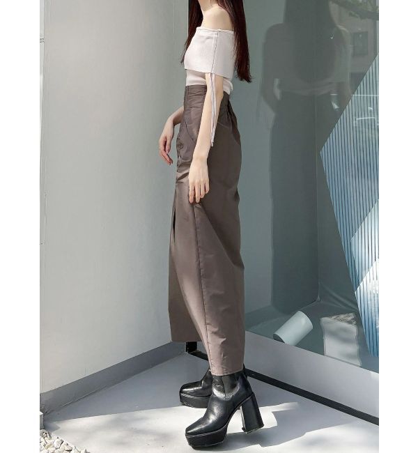 MERCURYDUO「オフショルドロストニット」|ニット・セーター|