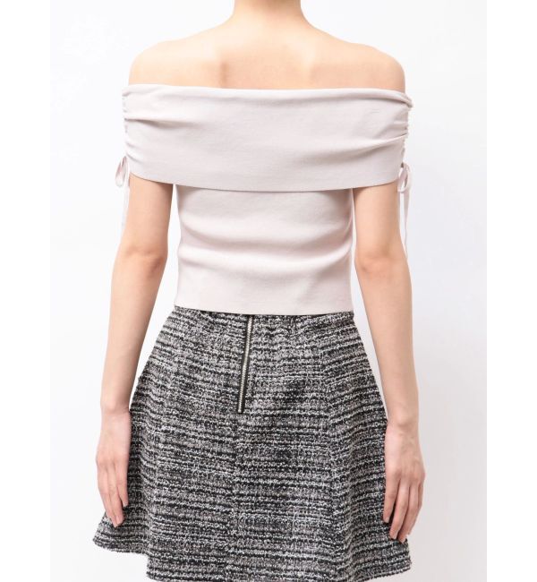 MERCURYDUO「オフショルドロストニット」|ニット・セーター|