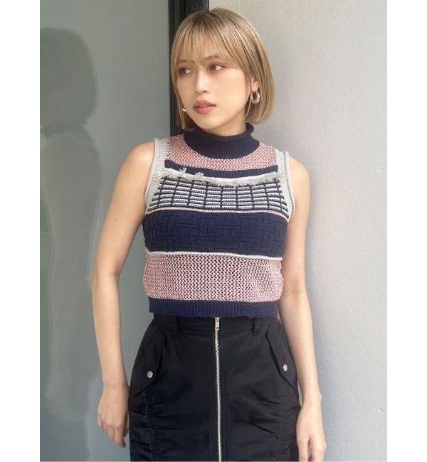 MURUA「クロシェフリンジニット」|ニット・セーター|