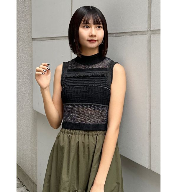 MURUA「クロシェフリンジニット」|ニット・セーター|