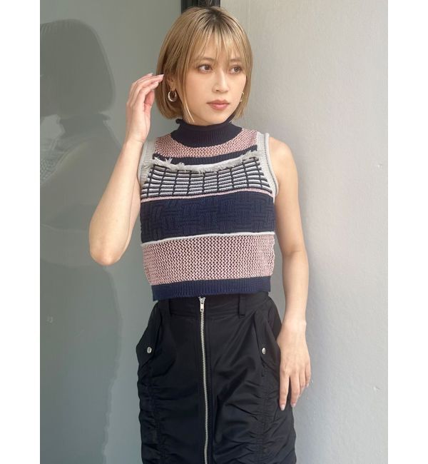 MURUA「クロシェフリンジニット」|ニット・セーター|