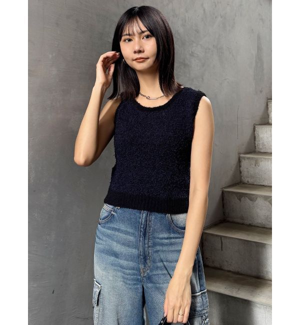 MURUA「2WAYMIXヤーンニット」|ニット・セーター|