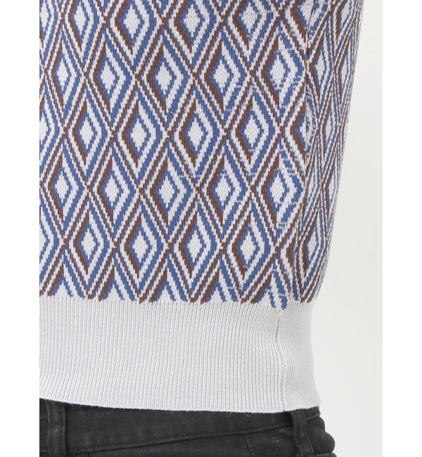 MURUA「ジオメトリックフレンチスリーブニットタンク」|ニット・セーター|