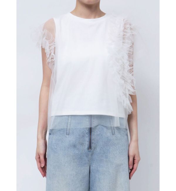 LAGUNAMOON「フリルチュールレイヤードトップス」|Tシャツ・カットソー|