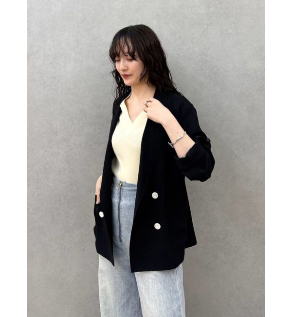 LAGUNAMOON「【riiさんコラボカラー・サイズあり】ロールアップジャケット」|テーラードジャケット|