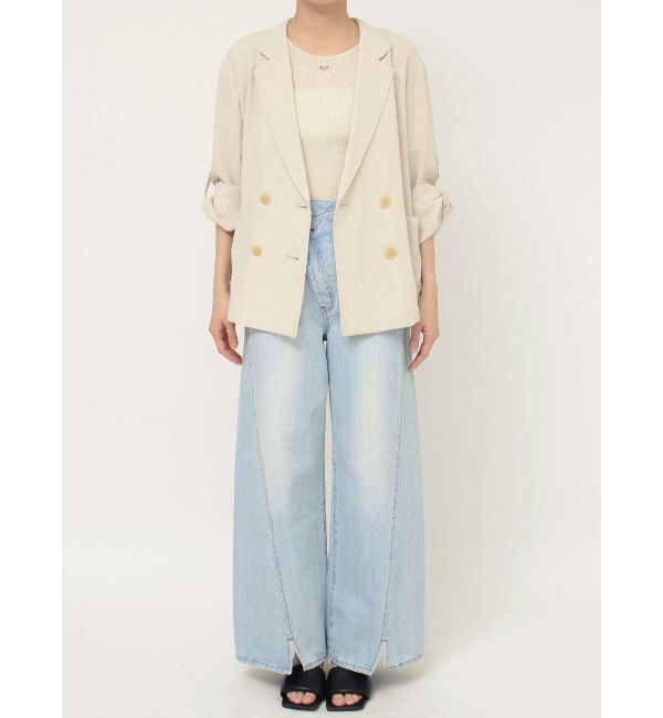 LAGUNAMOON「【riiさんコラボカラー・サイズあり】ロールアップジャケット」|テーラードジャケット|