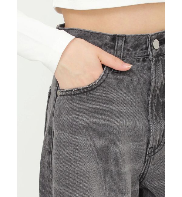 EVRIS「ニータックワイドデニムパンツ」|デニム|