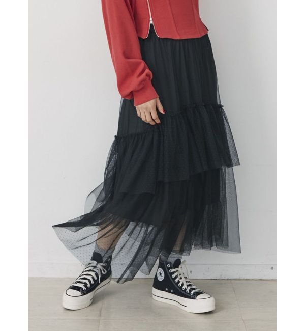jouetie「チュールスカート」|スカート|ブラック