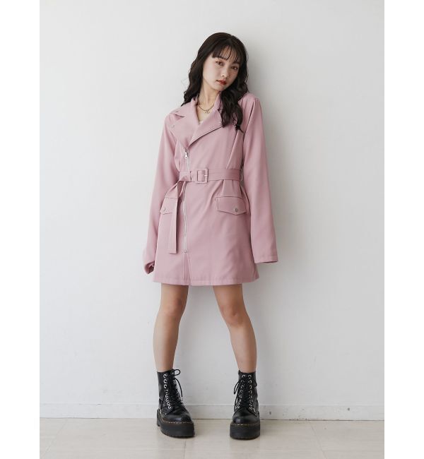 jouetie「ライダースミニワンピース」|ワンピース|