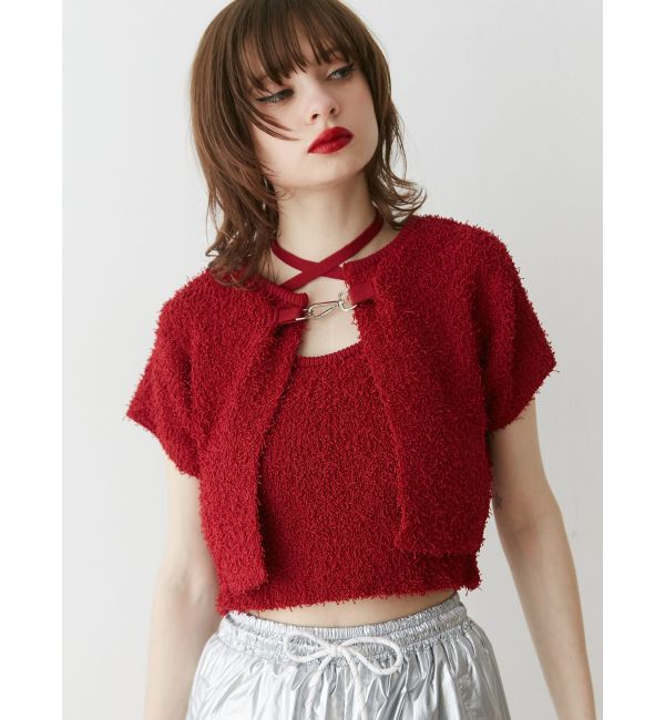 jouetie「ハーフスリーブアンサンブルニット」|ニット・セーター|