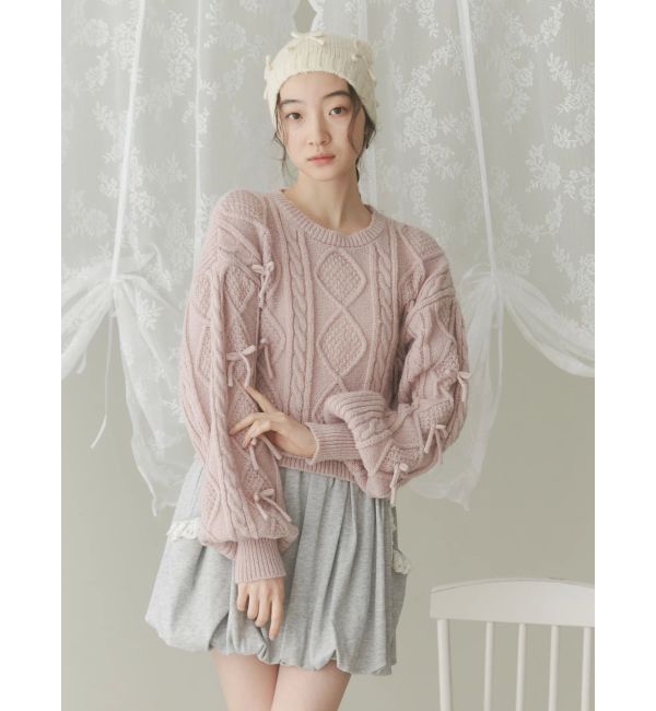 merry jenny「ribbonビーニー」|ニット帽|