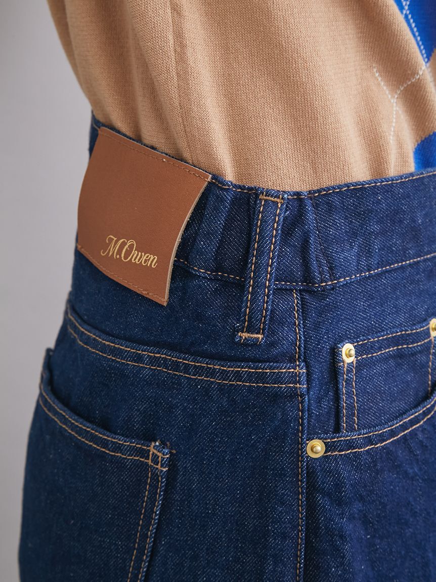 Mila Owen「センタープレスマムデニムパンツ」|デニム|