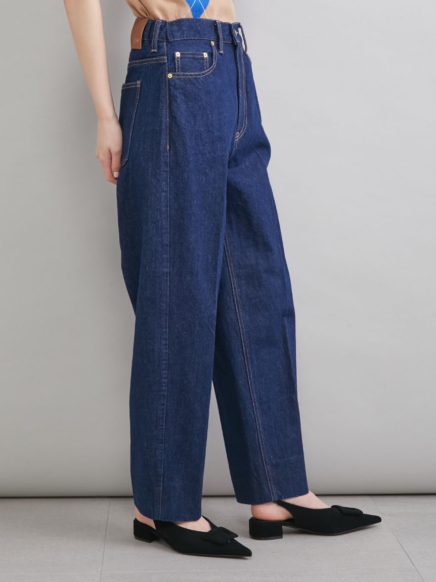 Mila Owen「センタープレスマムデニムパンツ」|デニム|