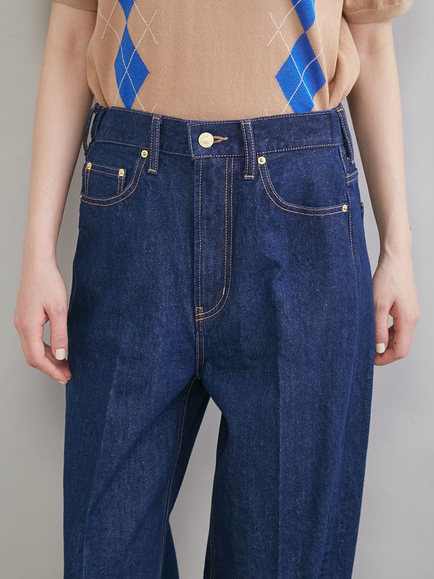 Mila Owen「センタープレスマムデニムパンツ」|デニム|