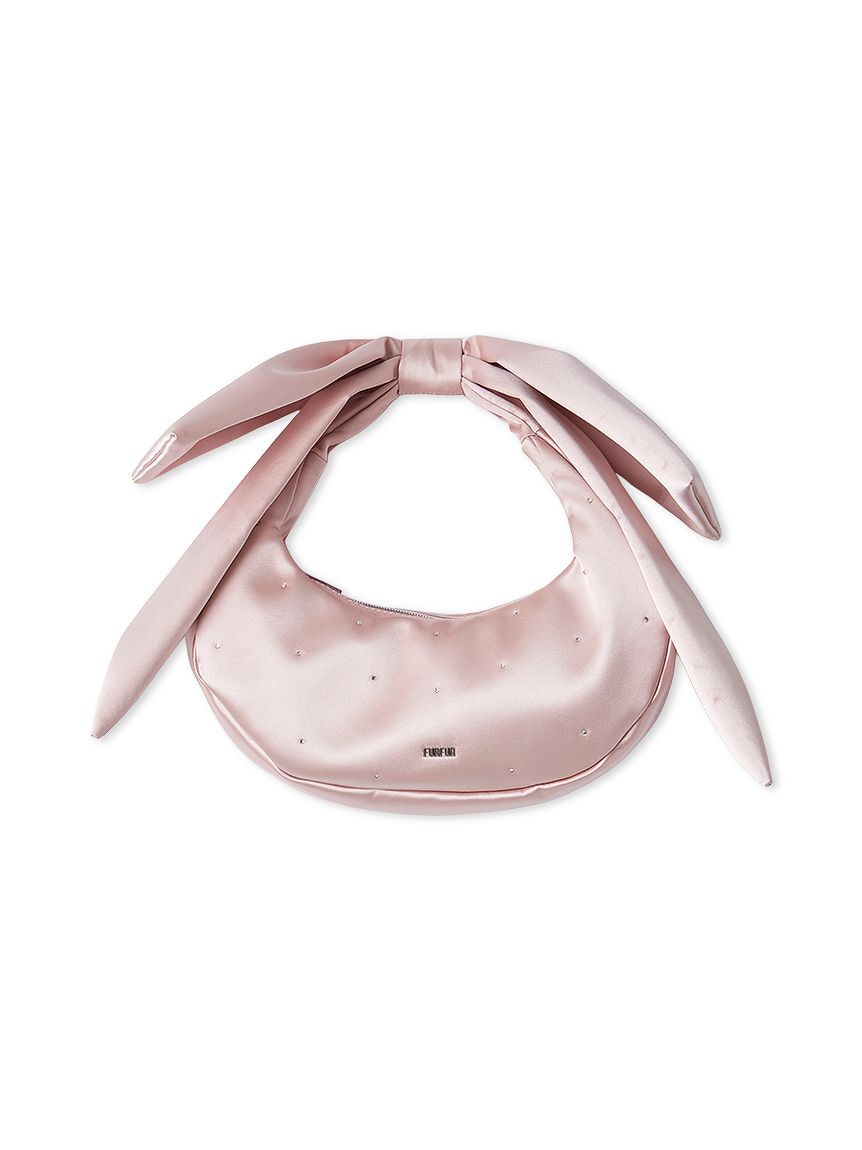 FURFUR「リボンハンドルサテンムーンバッグ」|ハンドバッグ|