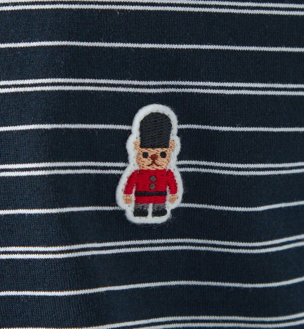 MACKINTOSH PHILOSOPHY「バッキンガムベア ランダムボーダー ワンポイントTシャツ」|Tシャツ・カットソー|