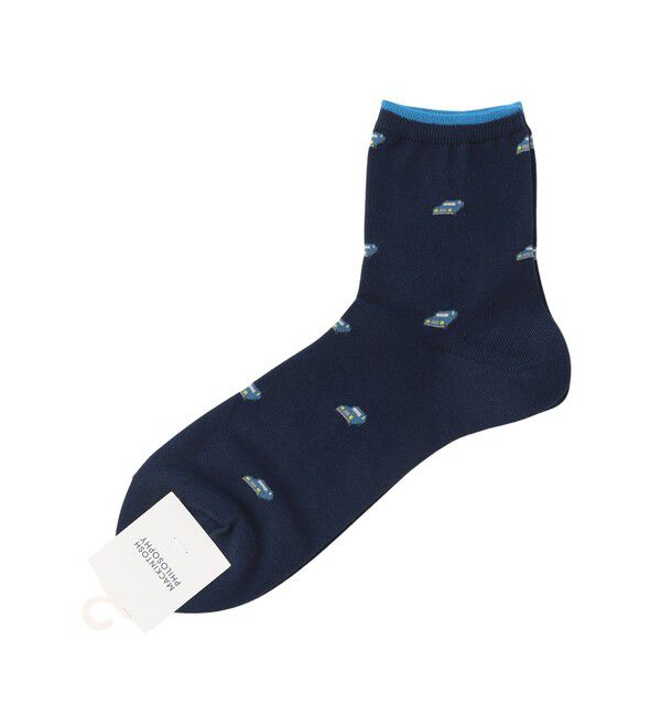 MACKINTOSH PHILOSOPHY「クラシックカー カジュアルソックス」|ソックス|ブルー