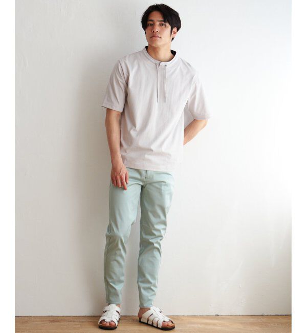 ikka「ヒヤテックルーイカラー5分袖」|Tシャツ・カットソー|