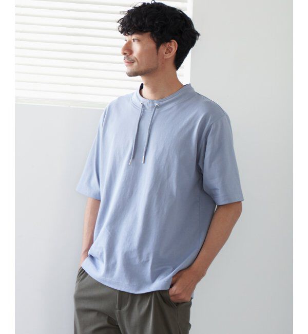 ikka「ヒヤテックルーイカラー5分袖」|Tシャツ・カットソー|