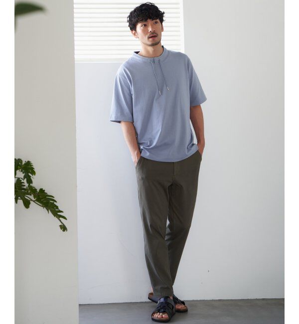 ikka「ヒヤテックルーイカラー5分袖」|Tシャツ・カットソー|