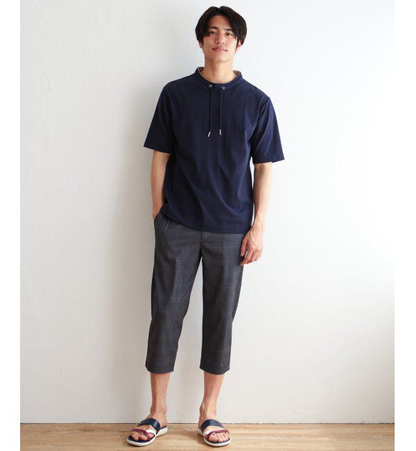 ikka「ヒヤテックルーイカラー5分袖」|Tシャツ・カットソー|