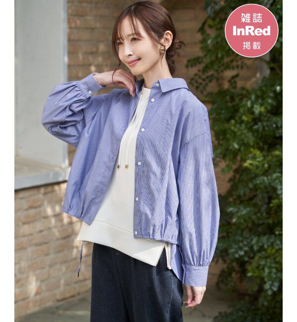 ikka「【雑誌InRed4月号掲載】ドロストロングテールシャツ【親子コーデ】」|シャツ・ブラウス|