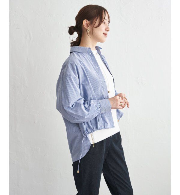 ikka「【雑誌InRed4月号掲載】ドロストロングテールシャツ【親子コーデ】」|シャツ・ブラウス|