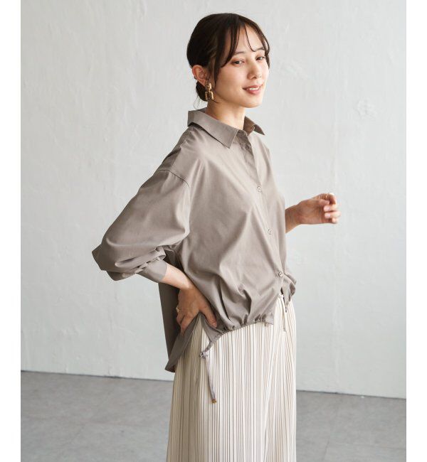 ikka「【雑誌InRed4月号掲載】ドロストロングテールシャツ【親子コーデ】」|シャツ・ブラウス|