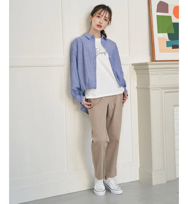 ikka「【雑誌InRed4月号掲載】ドロストロングテールシャツ【親子コーデ】」|シャツ・ブラウス|