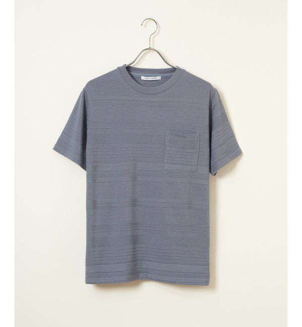 IKKA LOUNGE「冷感リップルボーダーT」|Tシャツ・カットソー|