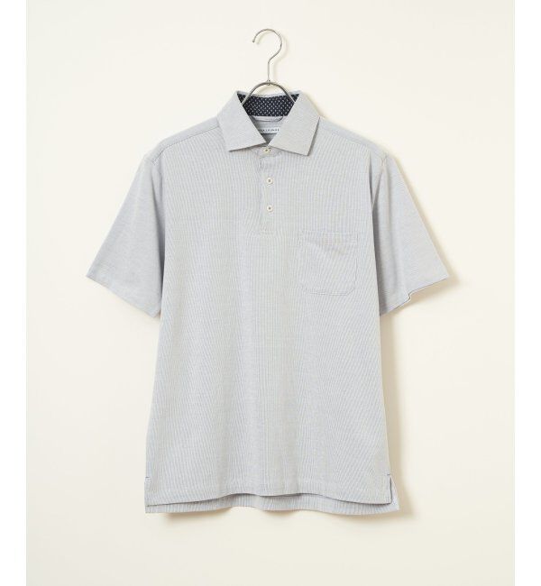 IKKA LOUNGE「【吸水速乾／イージーケア】アーバンドライ冷感コードレーンポロシャツ」|Tシャツ・カットソー|