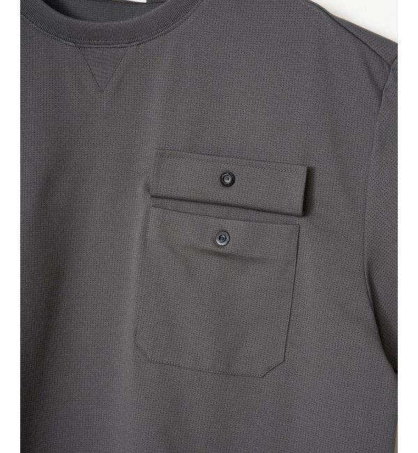 ikka「【吸水速乾】冷感メッシュ5分袖アウターT」|Tシャツ・カットソー|