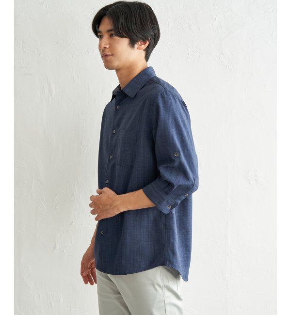 ikka「速乾ドビー袖2wayシャツ」|シャツ・ブラウス|