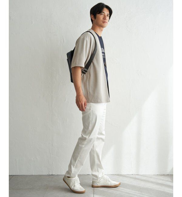 ikka「冷感DRY鹿の子5分袖カーディガン」|カーディガン|