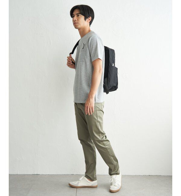 ikka「冷感ポンチメガネ刺繍ポケT」|Tシャツ・カットソー|