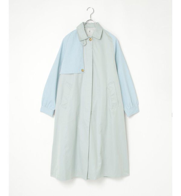 Lbc with Life「デニム切り替えステンカラーコート」|その他|