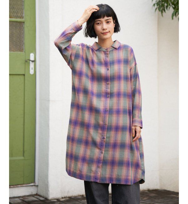 Lbc with Life「コットンチェック3WAYワンピ」|ワンピース|