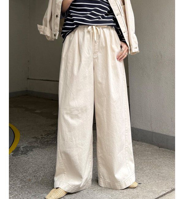 Lbc with Life「LBC ドロストワイドイシージーパンツ」|その他|オフホワイト