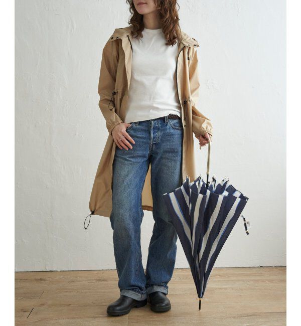 Lbc with Life「ニュアンスストライプ長傘 雨傘 晴雨兼用」|傘|