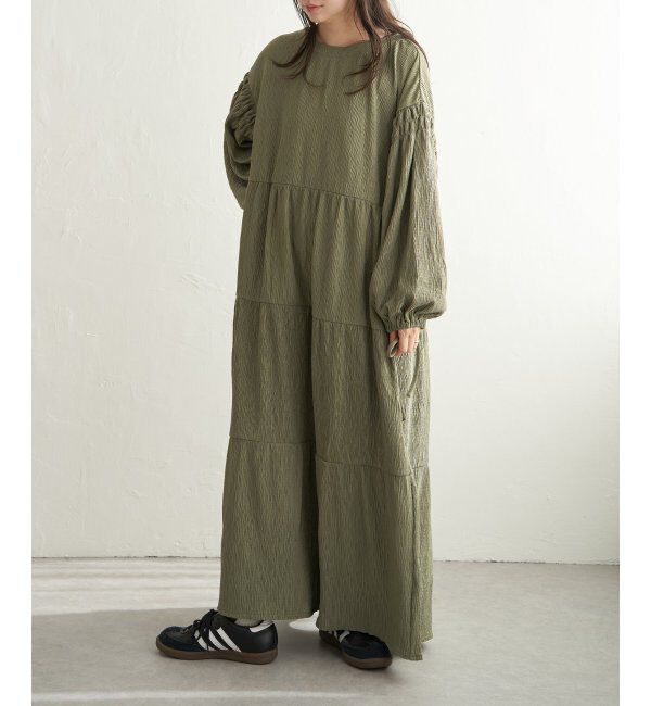 VENCE share style「カット楊柳ワンピース」|ワンピース|