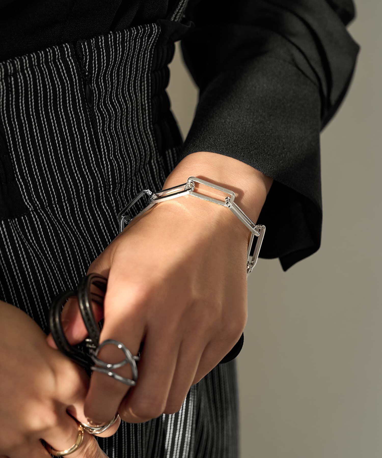 STYLE DELI「スクエアチェーンブレスレット」|ブレスレット・バングル|シルバー