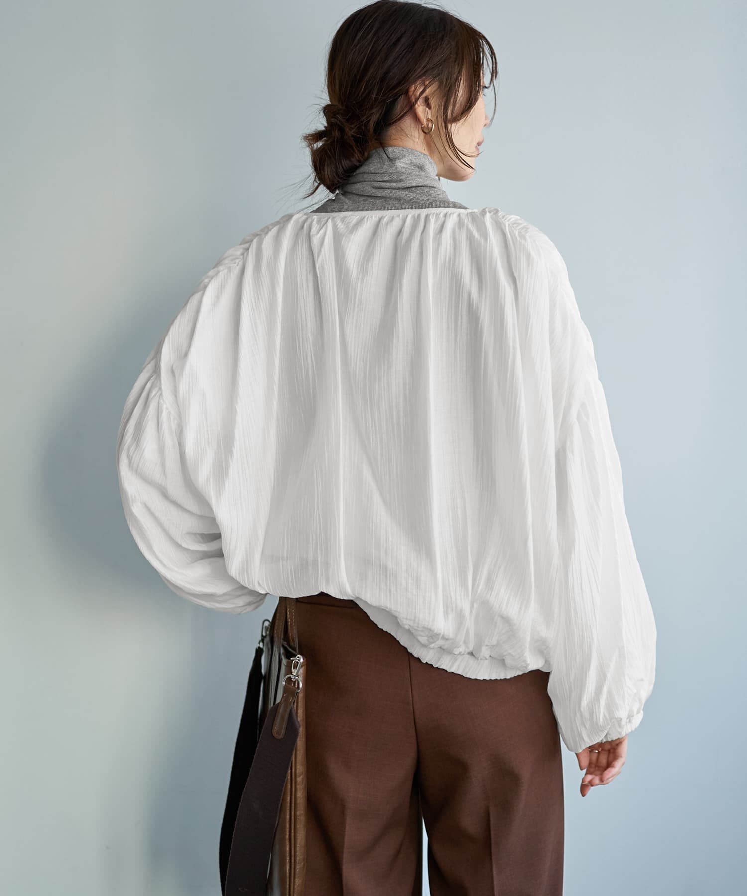 STYLE DELI「便利な楊柳ブラウスブルゾン」|カーディガン|