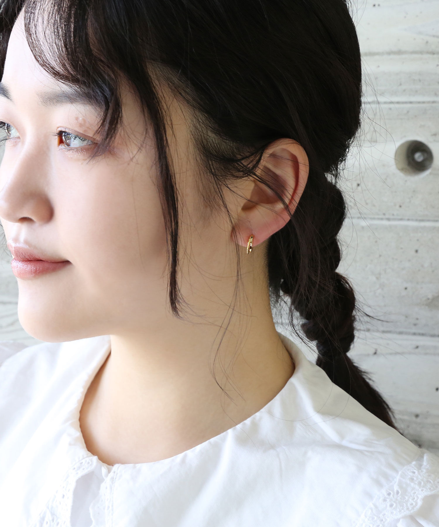 colleca la「miniループフィット・2連フープイヤリング」|イヤリング|